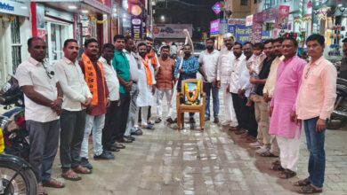 Photo of कर्जत येथे बलिप्रतिपदेनिमित्त बळीराजाला अभिवादन